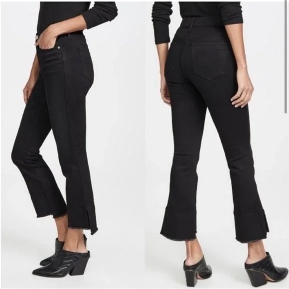AYR The Shade Straight Crop Step Hem Jeans in Chill Uniform